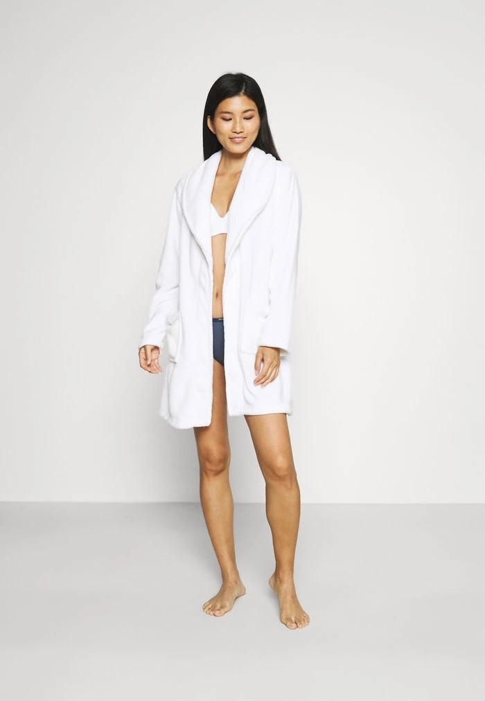 Vêtement De Nuit ANNA FIELD Anna Field Ladies Plush Bathrobe Blanche Femme | GXR-6535639